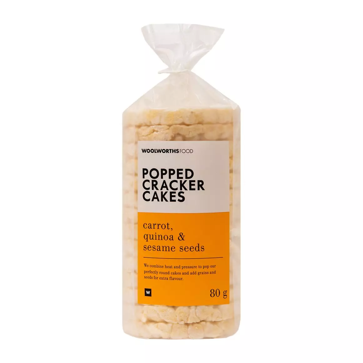 Carrot, Quinoa and Sesame Seed Cracker Cakes 80g