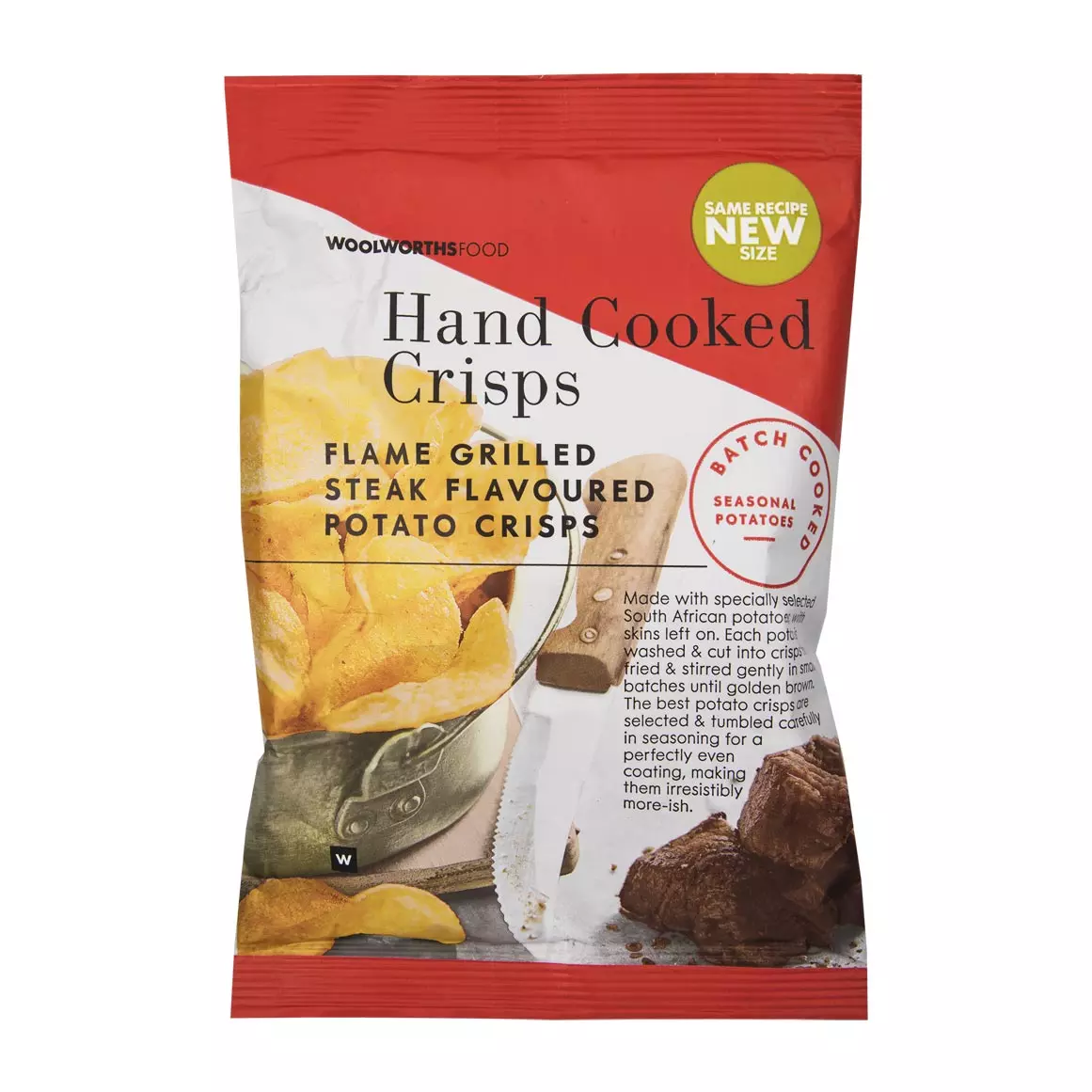 Hand Cooked Flame Grilled Steak Crisps 50g Hand Cooked Flame Grilled Steak Crisps 50g