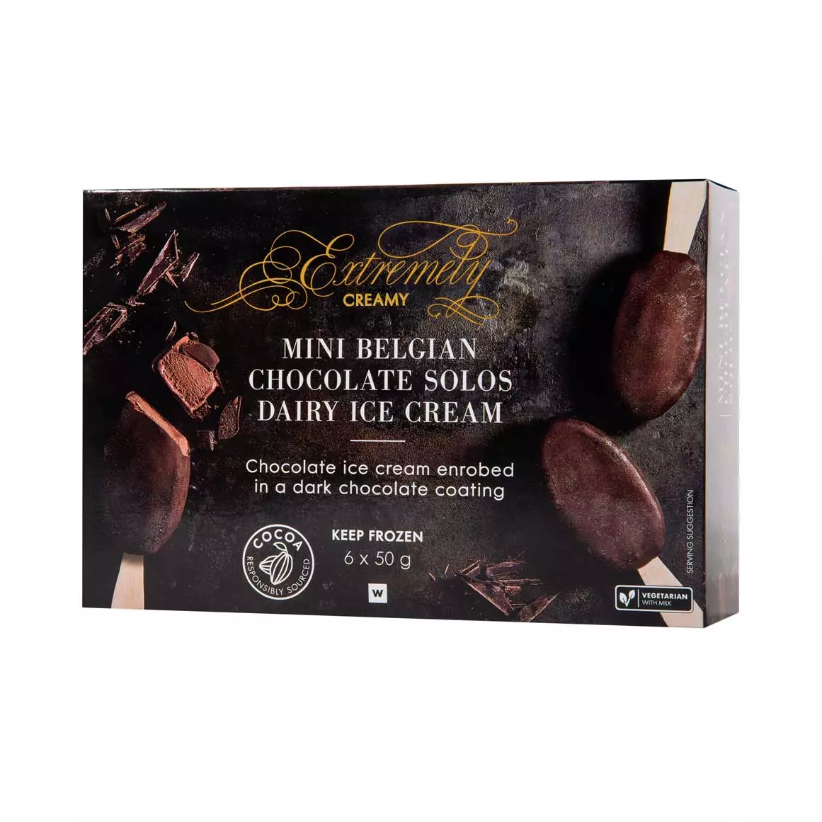 Extremely Creamy Mini Belgium Chocolate Solos 6x50g Extremely Creamy Mini Belgium Chocolate Solos 6x50g