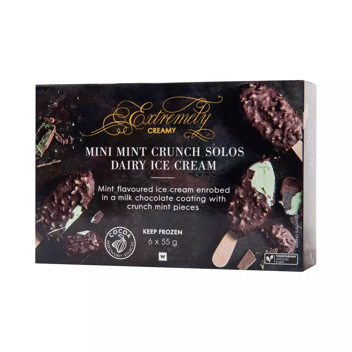 Extremely Creamy Mini Mint Crunch Solos 6x55g Extremely Creamy Mini Mint Crunch Solos 6x55g