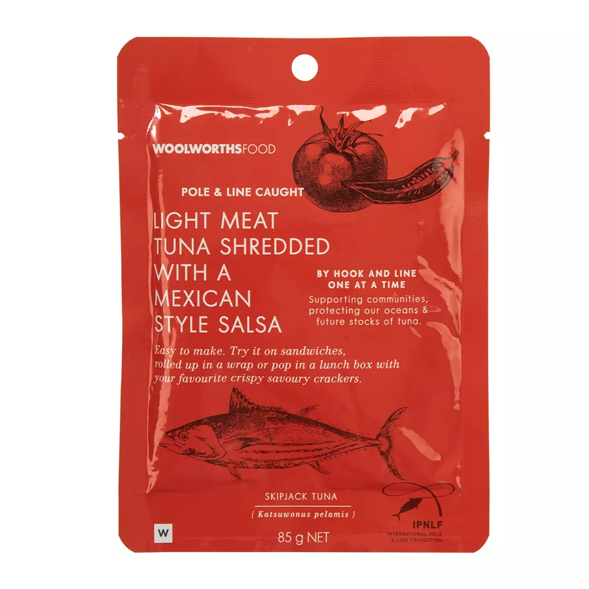 Light Meat Shredded Tuna with Mexican Salsa 85g