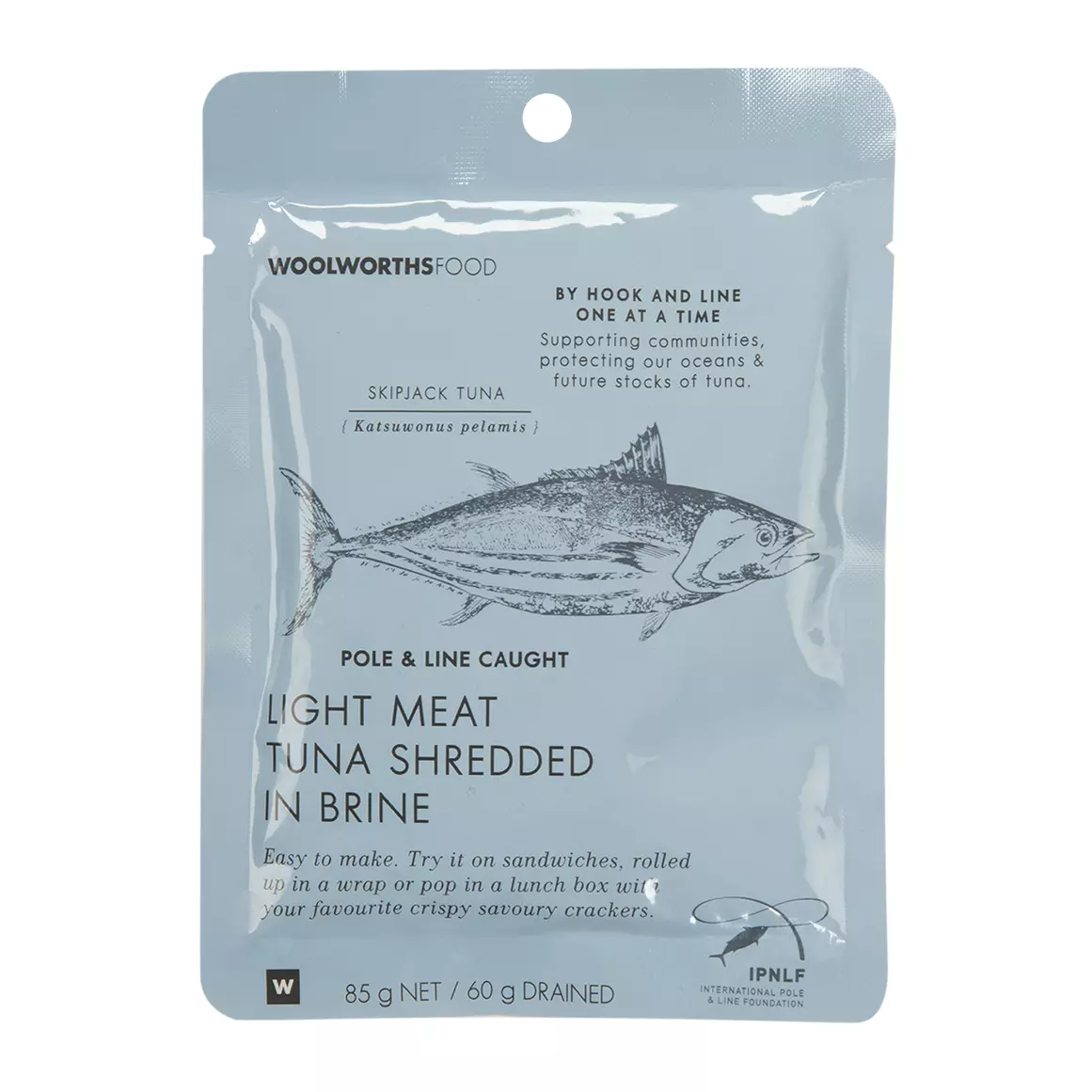 Light Meat Shredded Tuna in Brine 85g Light Meat Shredded Tuna in Brine 85g