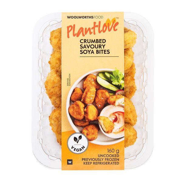 PlantLoveĀ Crumbed Savoury Soya Bites 160g PlantLoveĀ Crumbed Savoury Soya Bites 160g