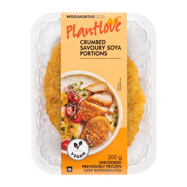 PlantLoveĀ Crumbed Savoury Soya Portions 200g PlantLoveĀ Crumbed Savoury Soya Portions 200g
