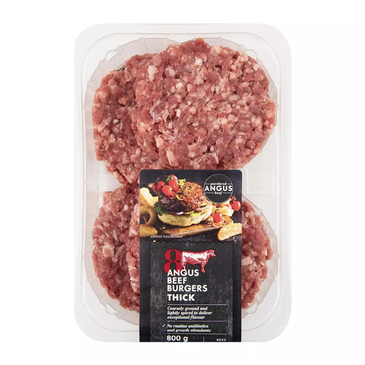Thick Angus Beef Burgers 8pk Thick Angus Beef Burgers 8pk