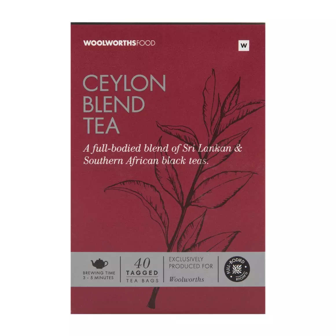 Ceylon Blend Tagged Tea Bags 40pk Ceylon Blend Tagged Tea Bags 40pk