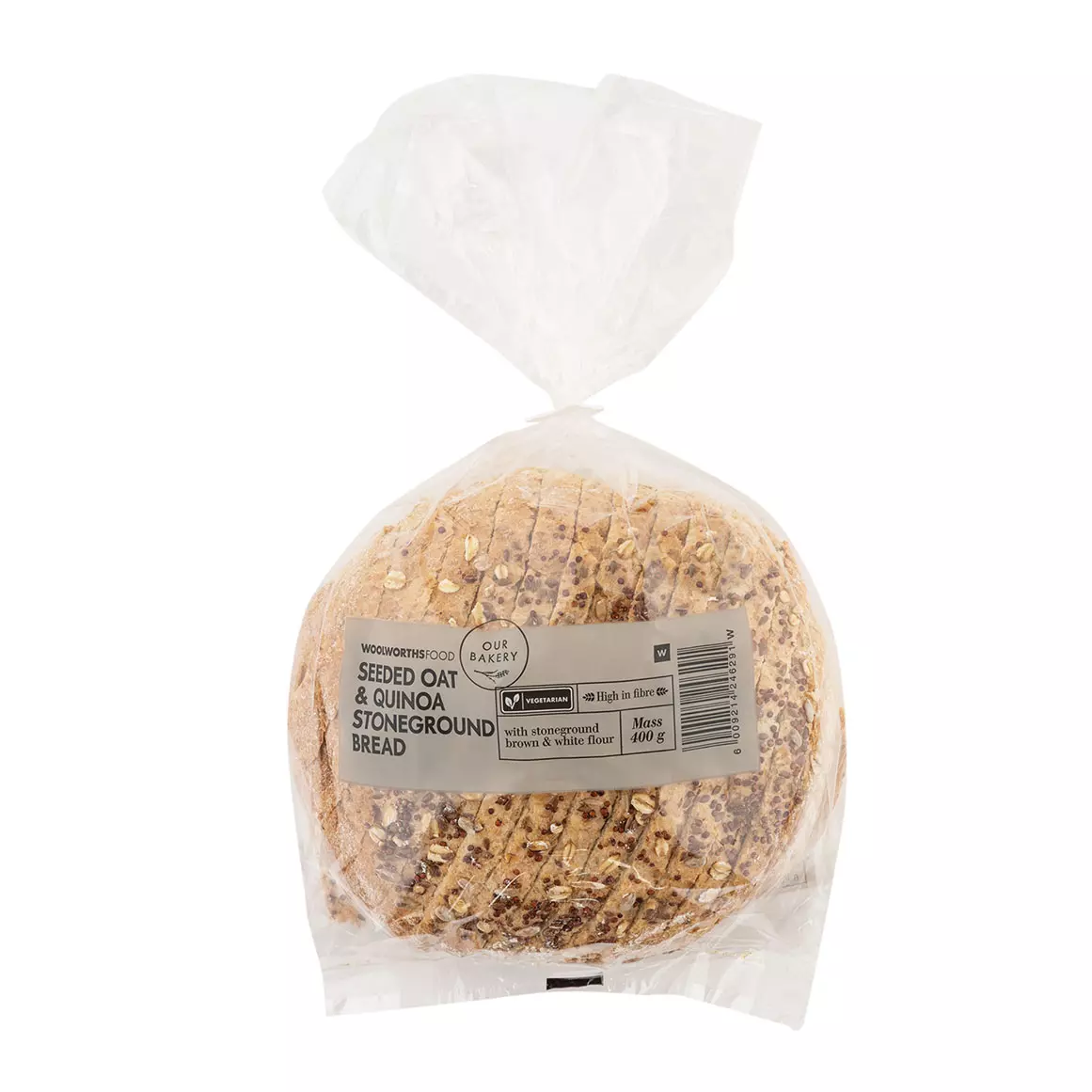 Seeded Oat & Quinoa Stoneground Bread 400g Seeded Oat & Quinoa Stoneground Bread 400g