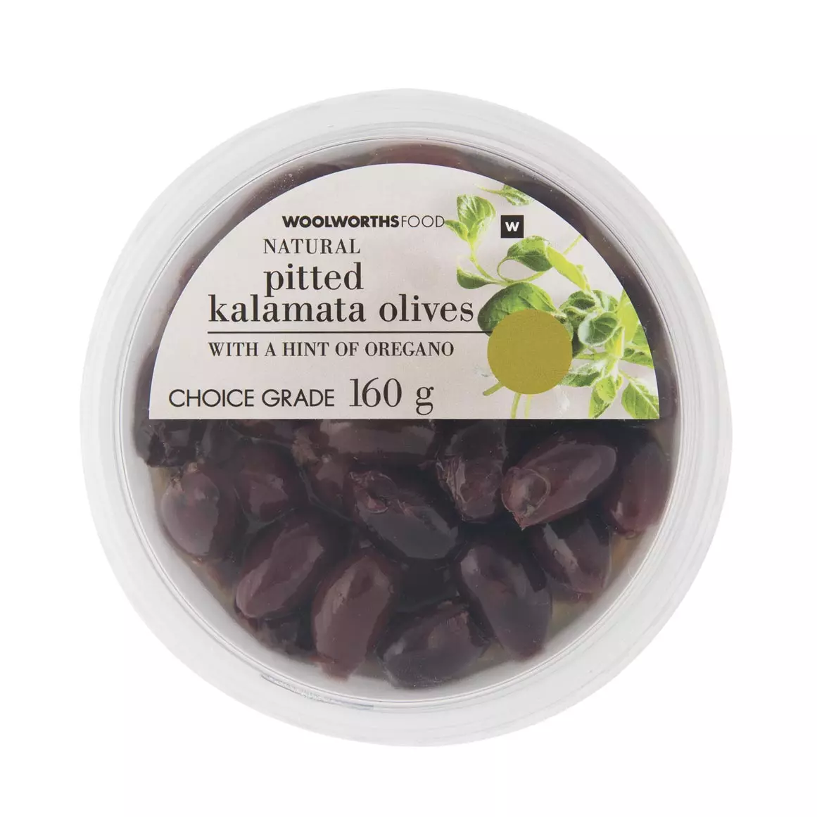 Pitted Kalamata Olives with Oregano 160g Pitted Kalamata Olives with Oregano 160g