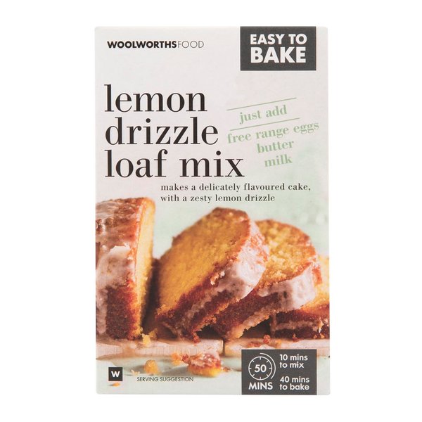 Easy To Bake Lemon Drizzle Loaf Cake Mix 475g