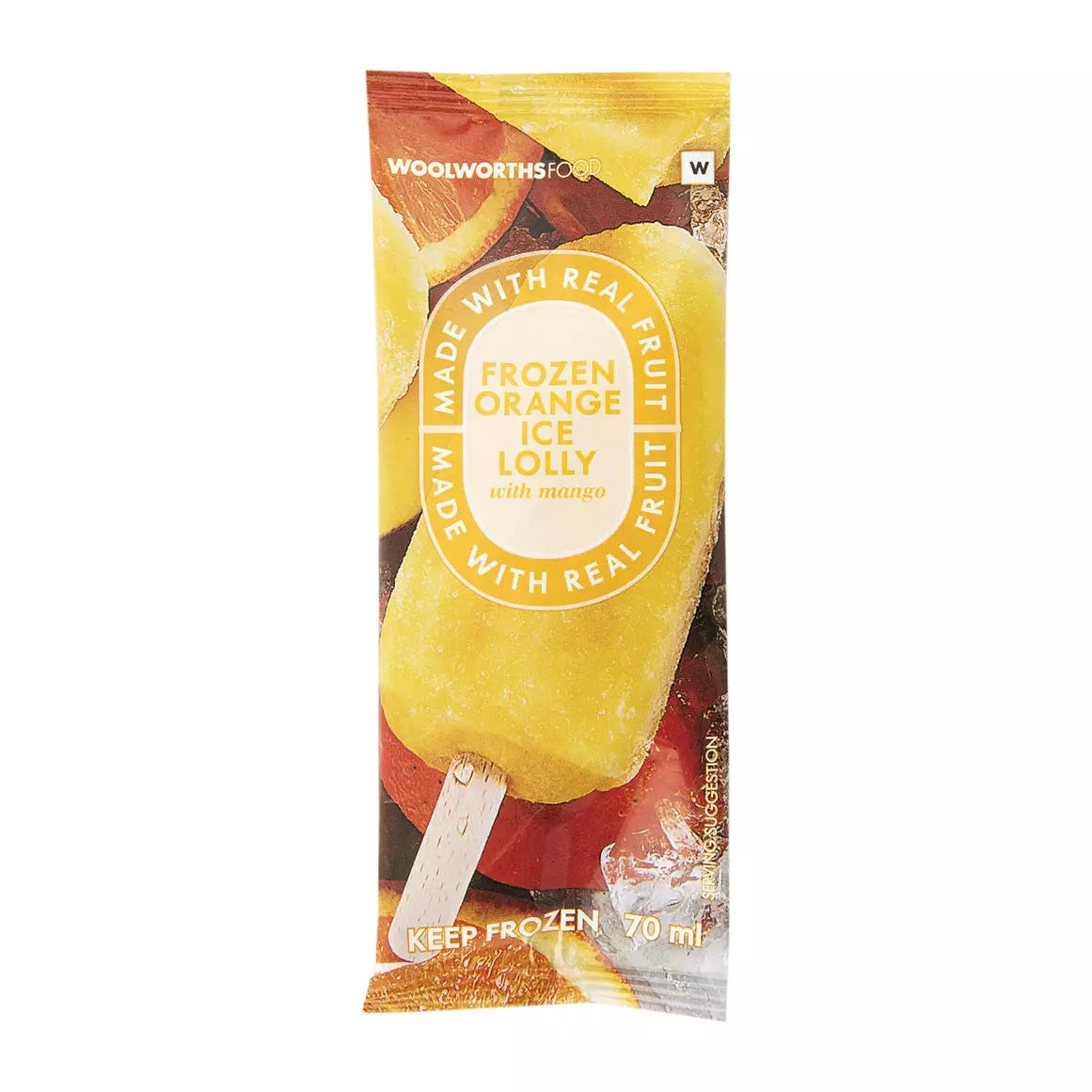 Frozen Orange Ice Lolly with Mango 70ml Frozen Orange Ice Lolly with Mango 70ml