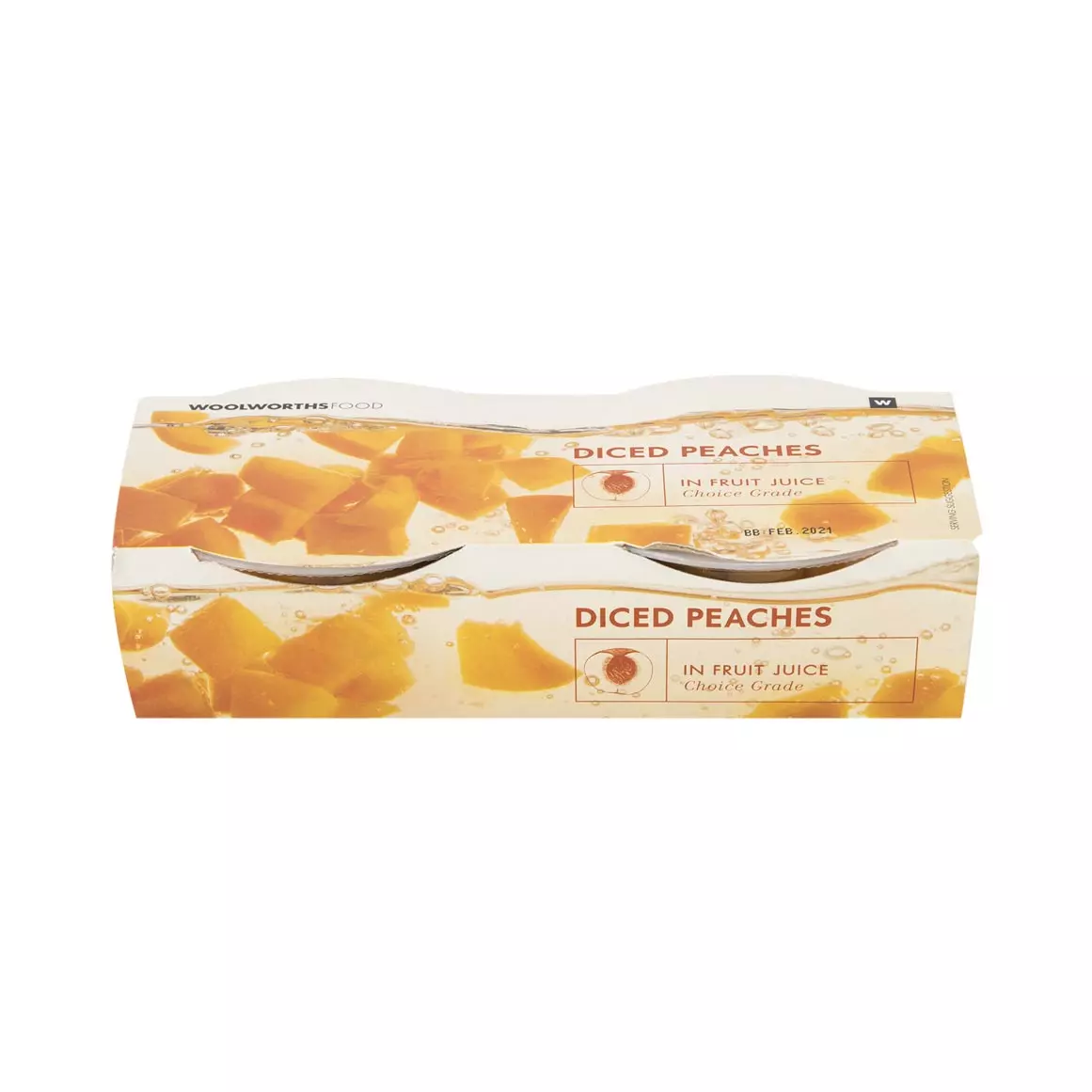Diced Peaches in Fruit Juice 120g