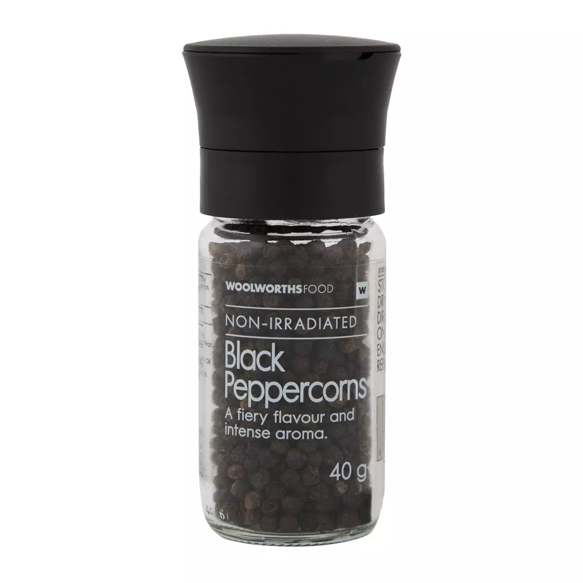 Black Peppercorns in Grinder 40g Black Peppercorns in Grinder 40g