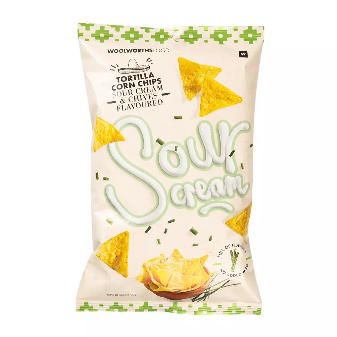 Sour Cream and Chives Flavoured Tortilla Corn Chips 150g