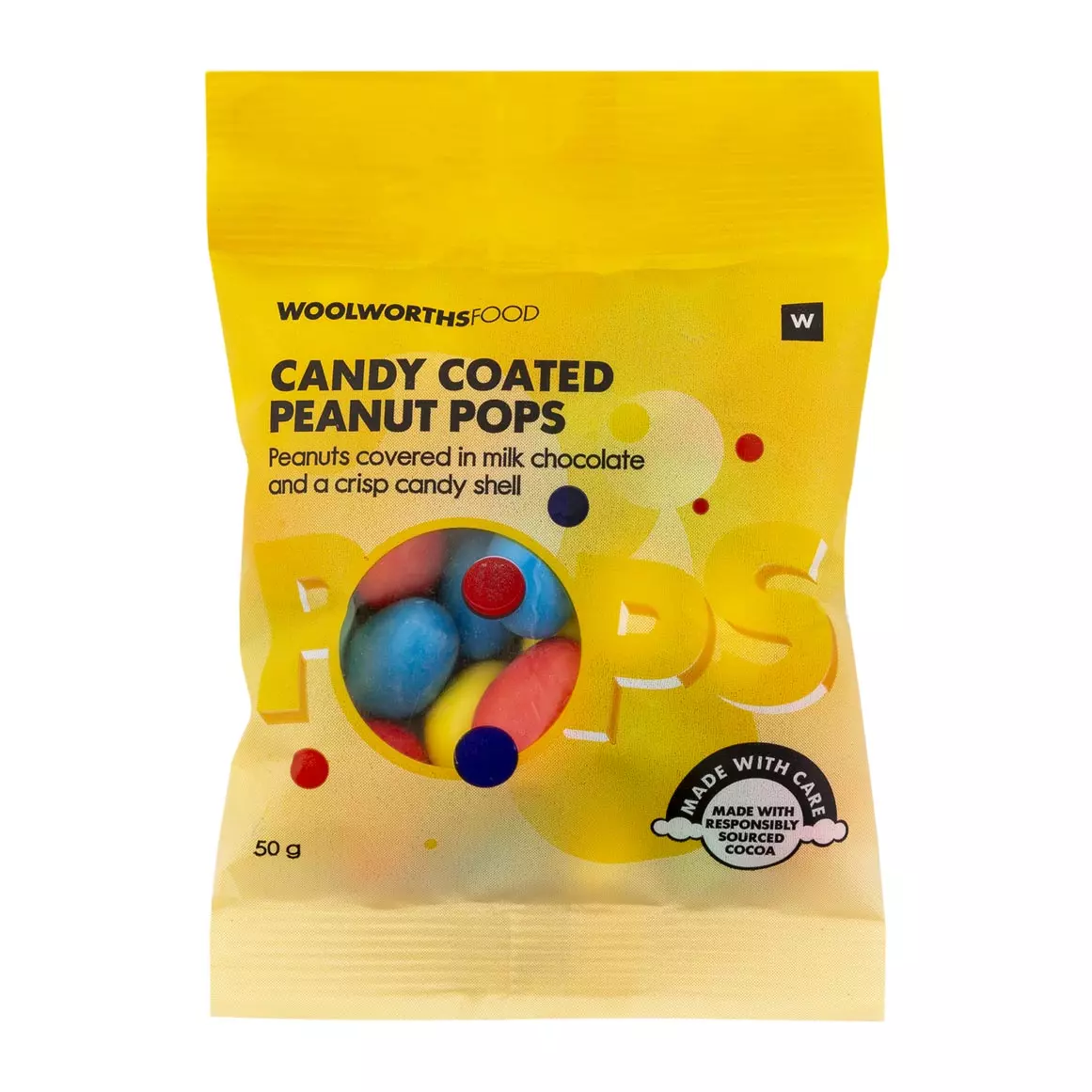 Candy Coated Peanut Pops 50g Candy Coated Peanut Pops 50g