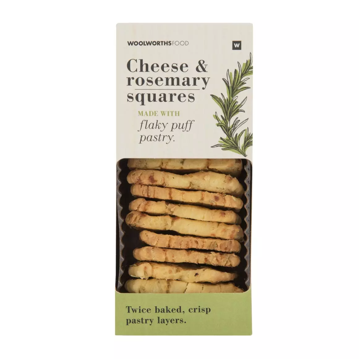 Cheese and Rosemary Squares 150g