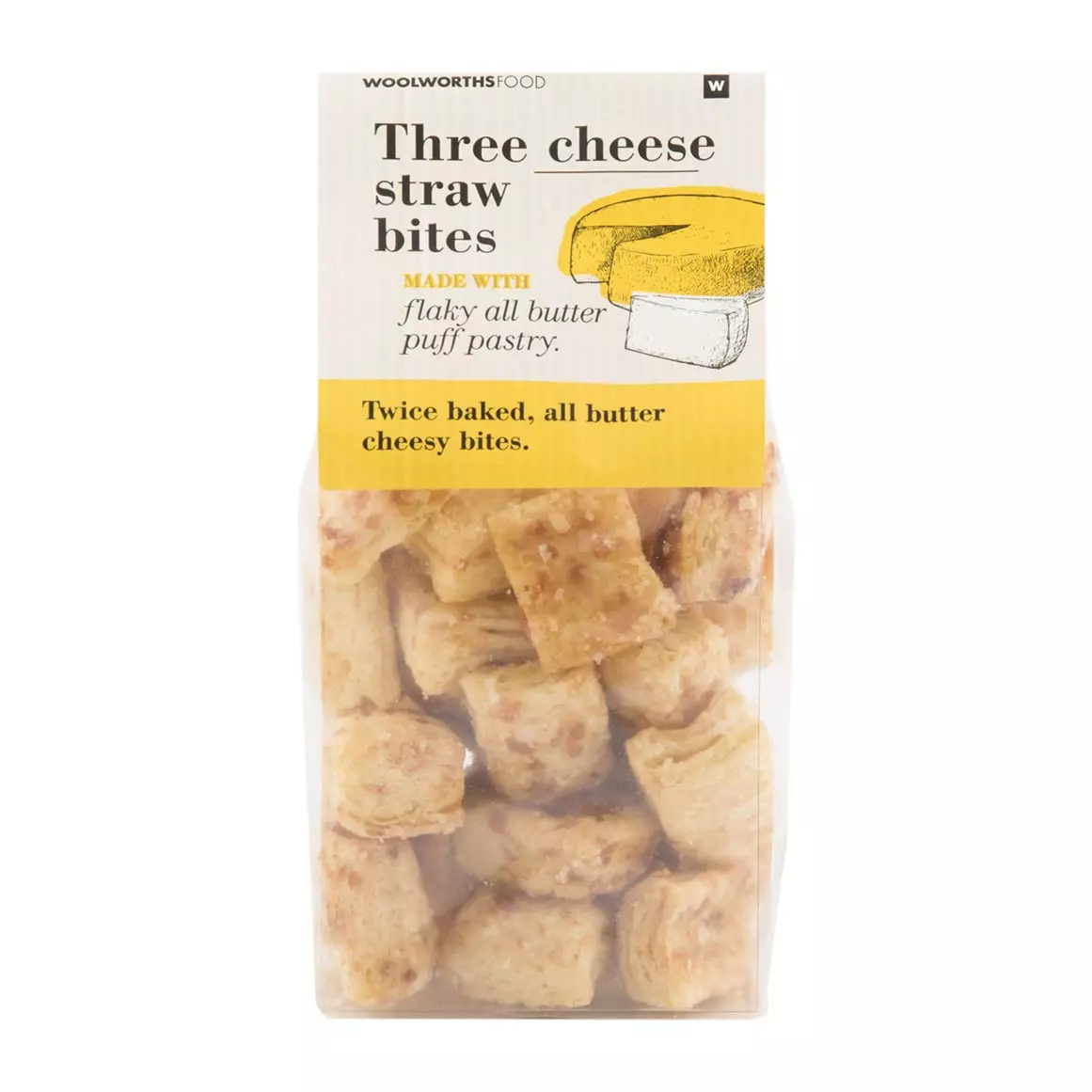 Three Cheese Straw Bites 110g