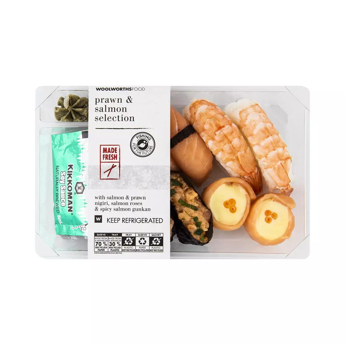 Prawn & Salmon Sushi Selection 210g Prawn & Salmon Sushi Selection 210g