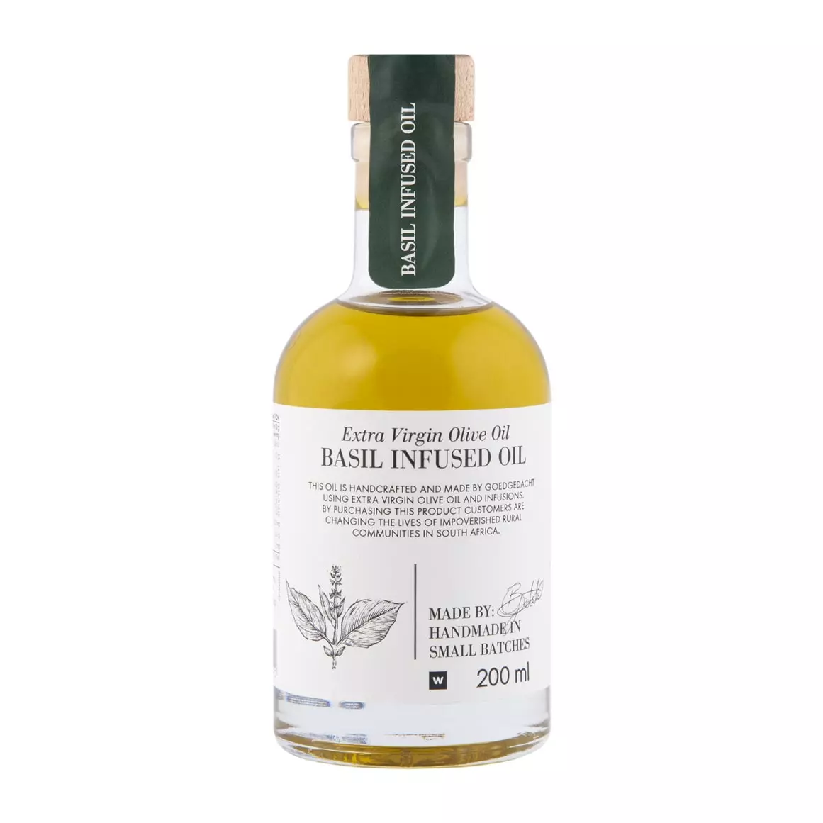 Basil Infused Olive Oil 200ml Basil Infused Olive Oil 200ml