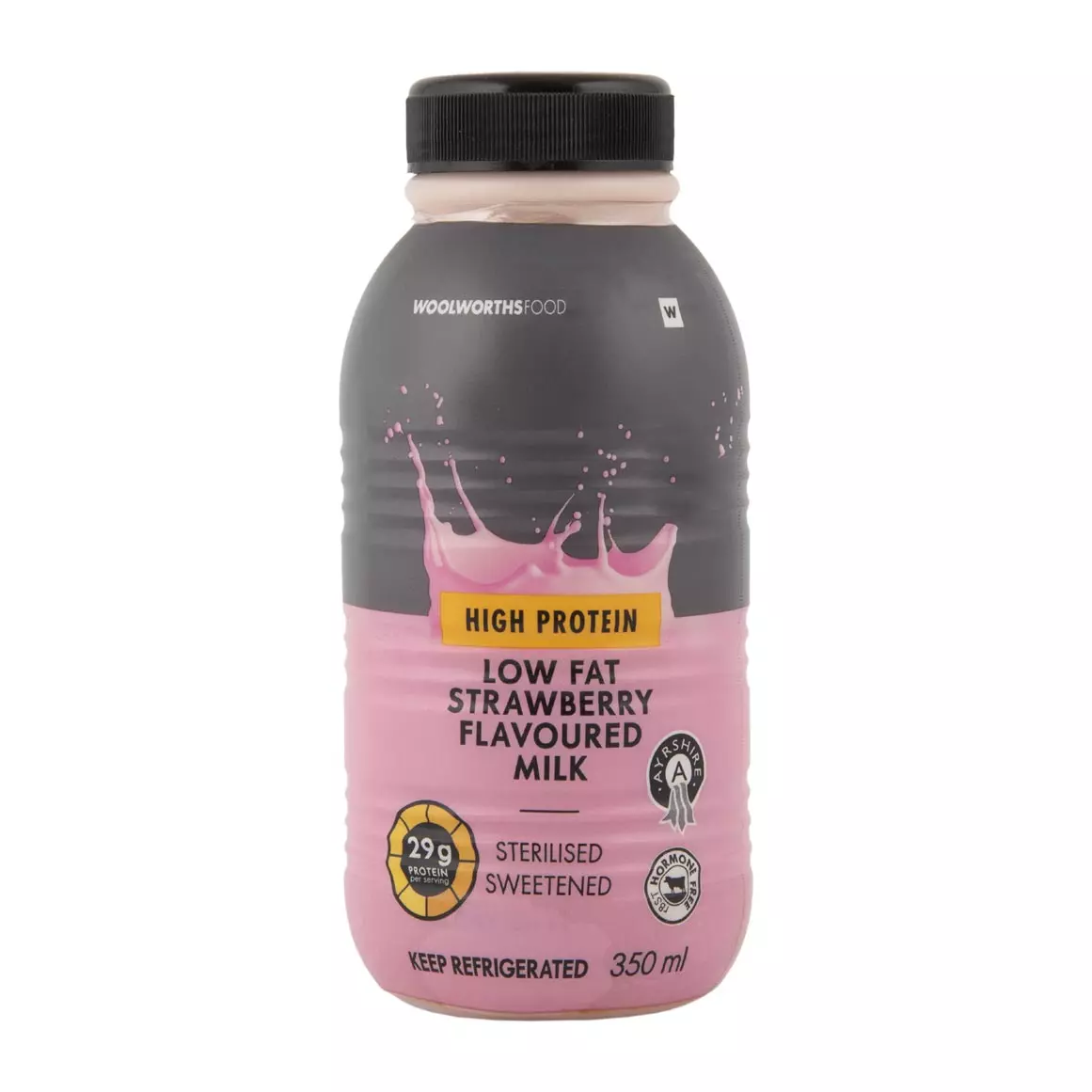 Ayrshire Low Fat High Protein Strawberry Flavoured Milk 350ml Ayrshire Low Fat High Protein Strawberry Flavoured Milk 350ml