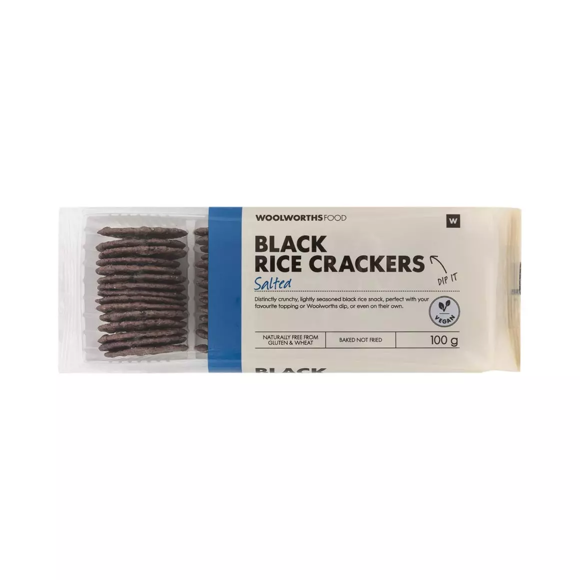 Lightly Salted Black Rice Crackers 100g Lightly Salted Black Rice Crackers 100g