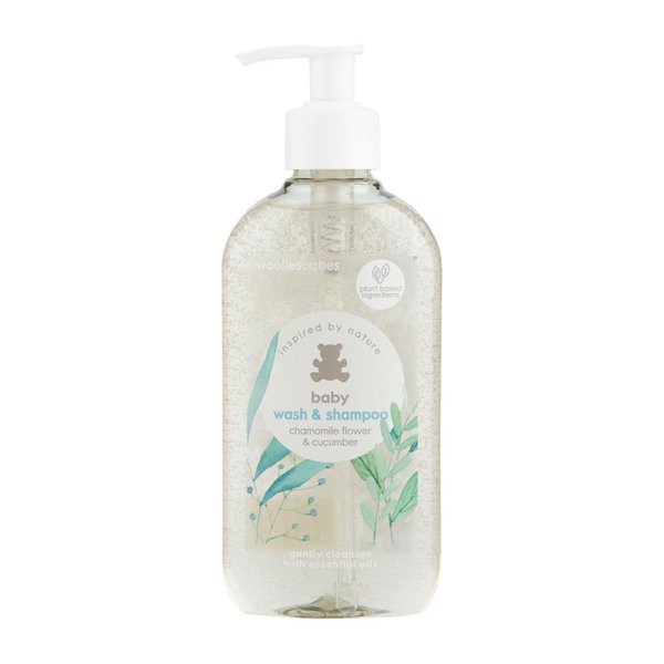 Wooliesbabes Chamomile and Cucumber Baby Wash and Shampoo 250ml