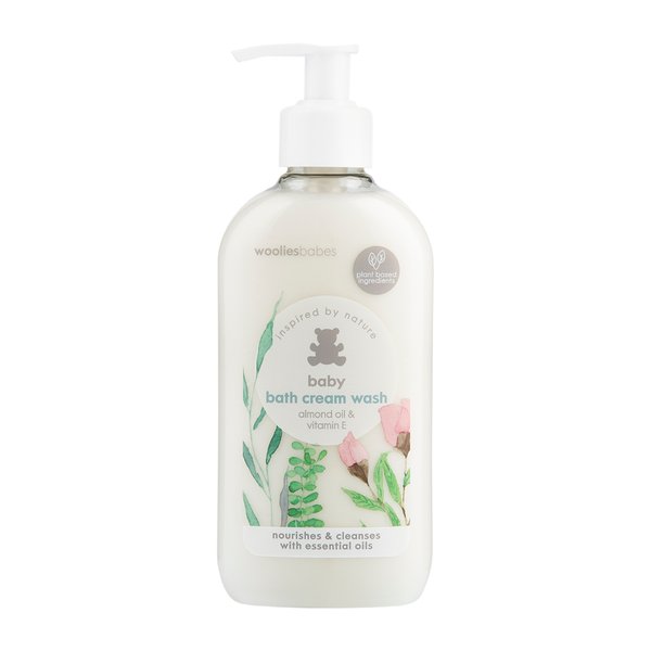 Wooliesbabes Almond Oil and Vitamin E Baby Bath Cream Wash 250ml