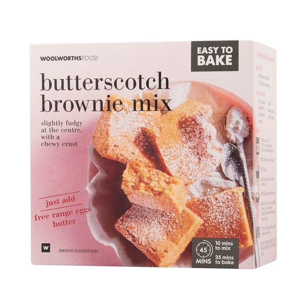 Easy To Bake Butterscotch Brownie Mix 650g Easy To Bake Butterscotch Brownie Mix 650g