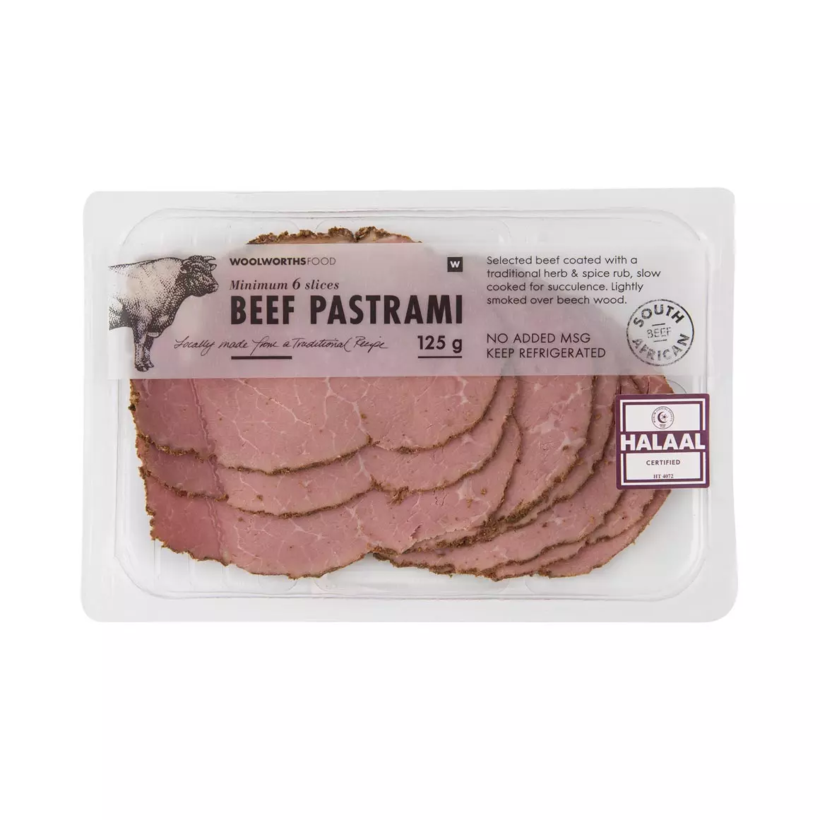 Halaal Beef Pastrami 125g Halaal Beef Pastrami 125g