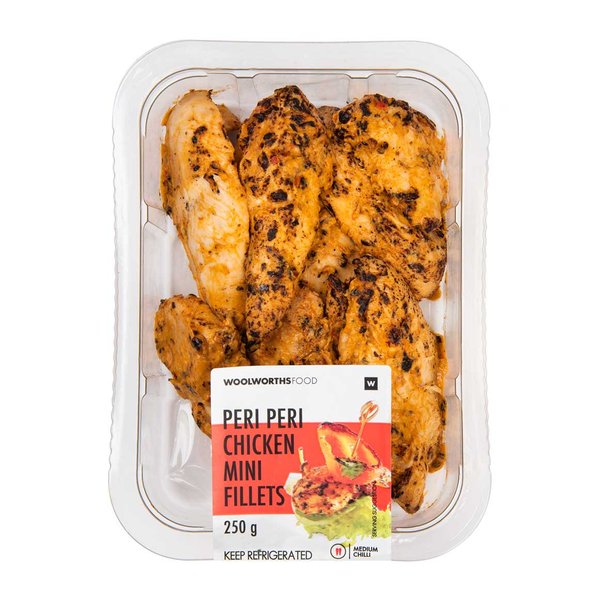 Peri Peri Chicken Mini Fillets 250g Peri Peri Chicken Mini Fillets 250g