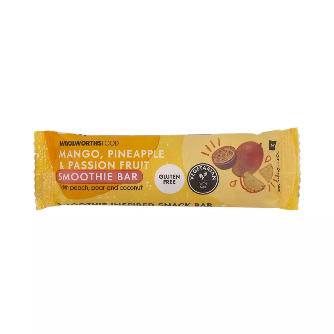 Mango, Pineapple and Passion Fruit Smoothie Bar 40g Mango, Pineapple and Passion Fruit Smoothie Bar 40g