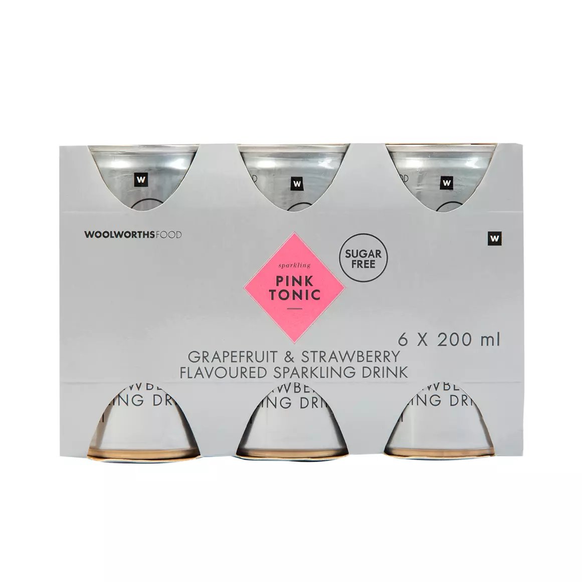 Sugar Free Grapefruit and Strawberry Flavoured Pink Tonic 6x200ml