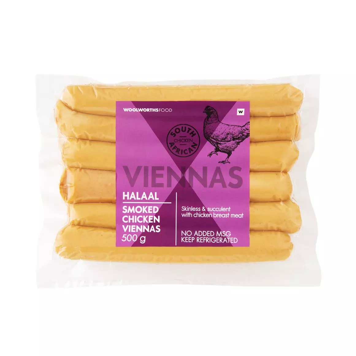 Halaal Smoked Chicken Viennas 500g Halaal Smoked Chicken Viennas 500g