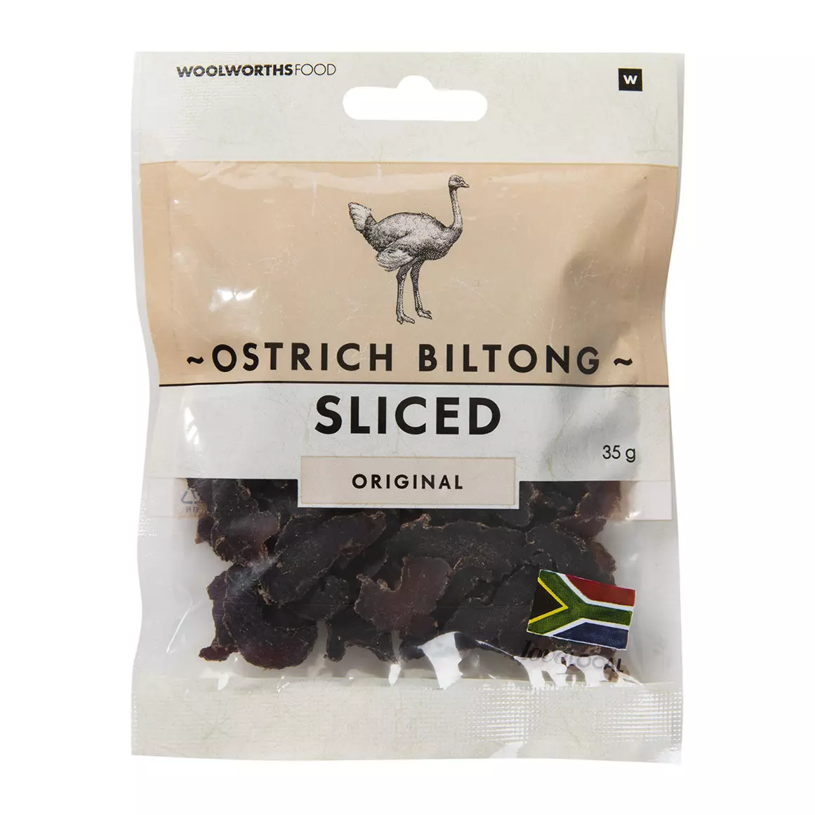 Original Sliced Ostrich Biltong 35g Original Sliced Ostrich Biltong 35g