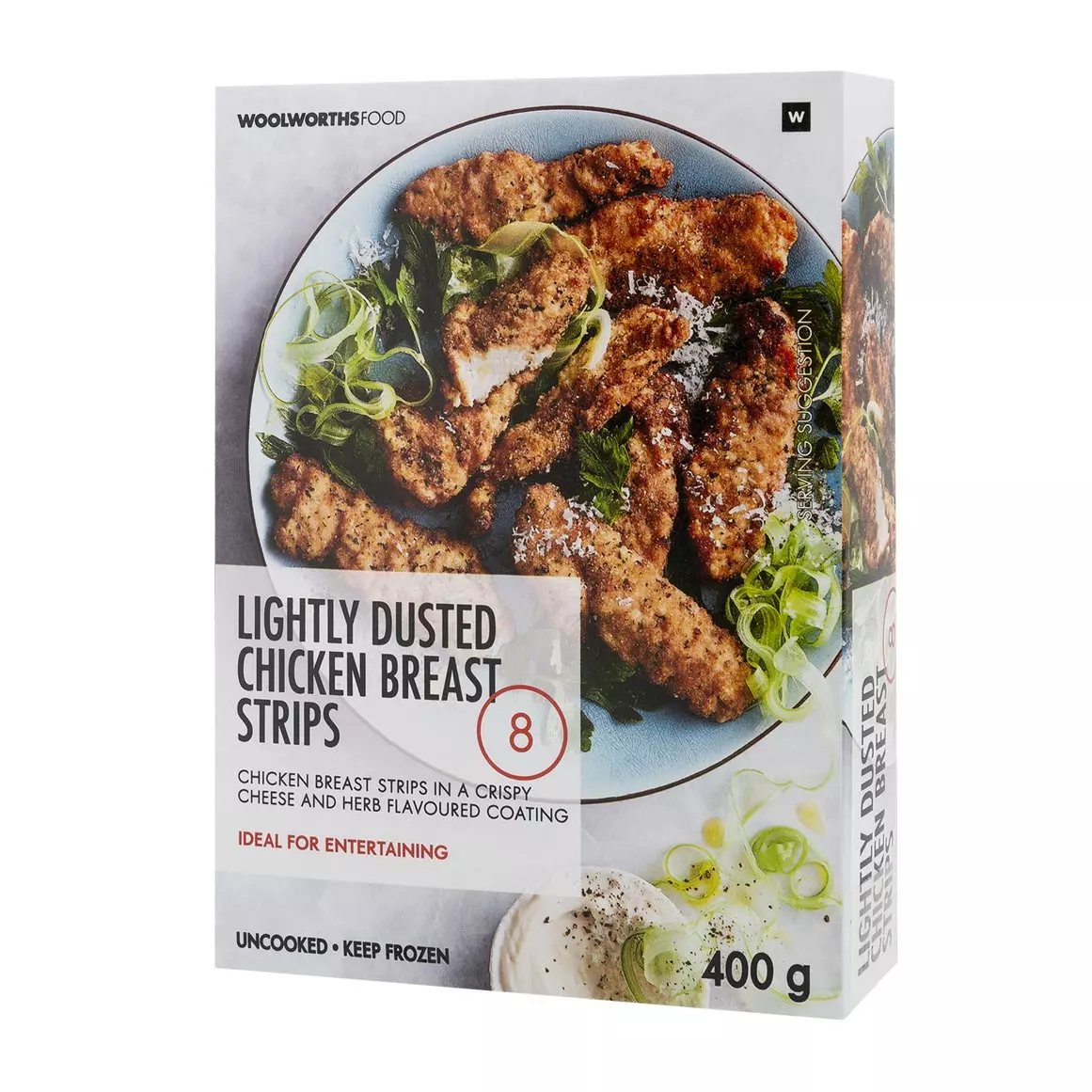 Frozen Lightly Dusted Chicken Breast Strips 400g Frozen Lightly Dusted Chicken Breast Strips 400g