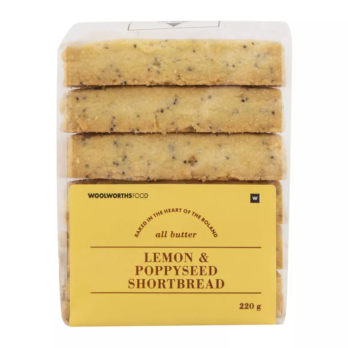 Lemon and Poppyseed Shortbread 220g Lemon and Poppyseed Shortbread 220g