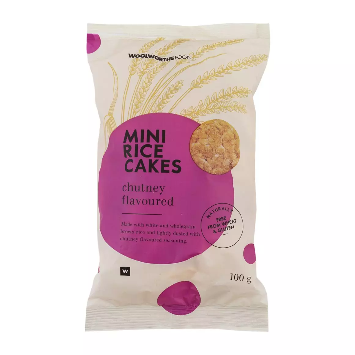 Chutney Flavoured Mini Rice Cakes 100g Chutney Flavoured Mini Rice Cakes 100g