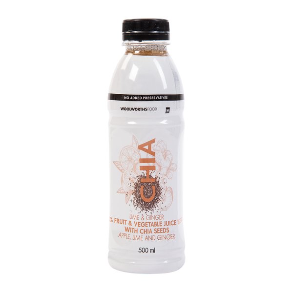 100% Lime and Ginger Fruit and Vegetable Juice Blend With Chia Seeds 500ml 100% Lime and Ginger Fruit and Vegetable Juice Blend With Chia Seeds 500ml