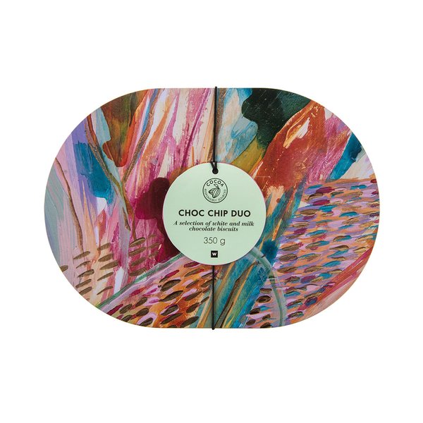 Chocolate Chip Cookie Duo in Amy Ayanda Design Tin 350g