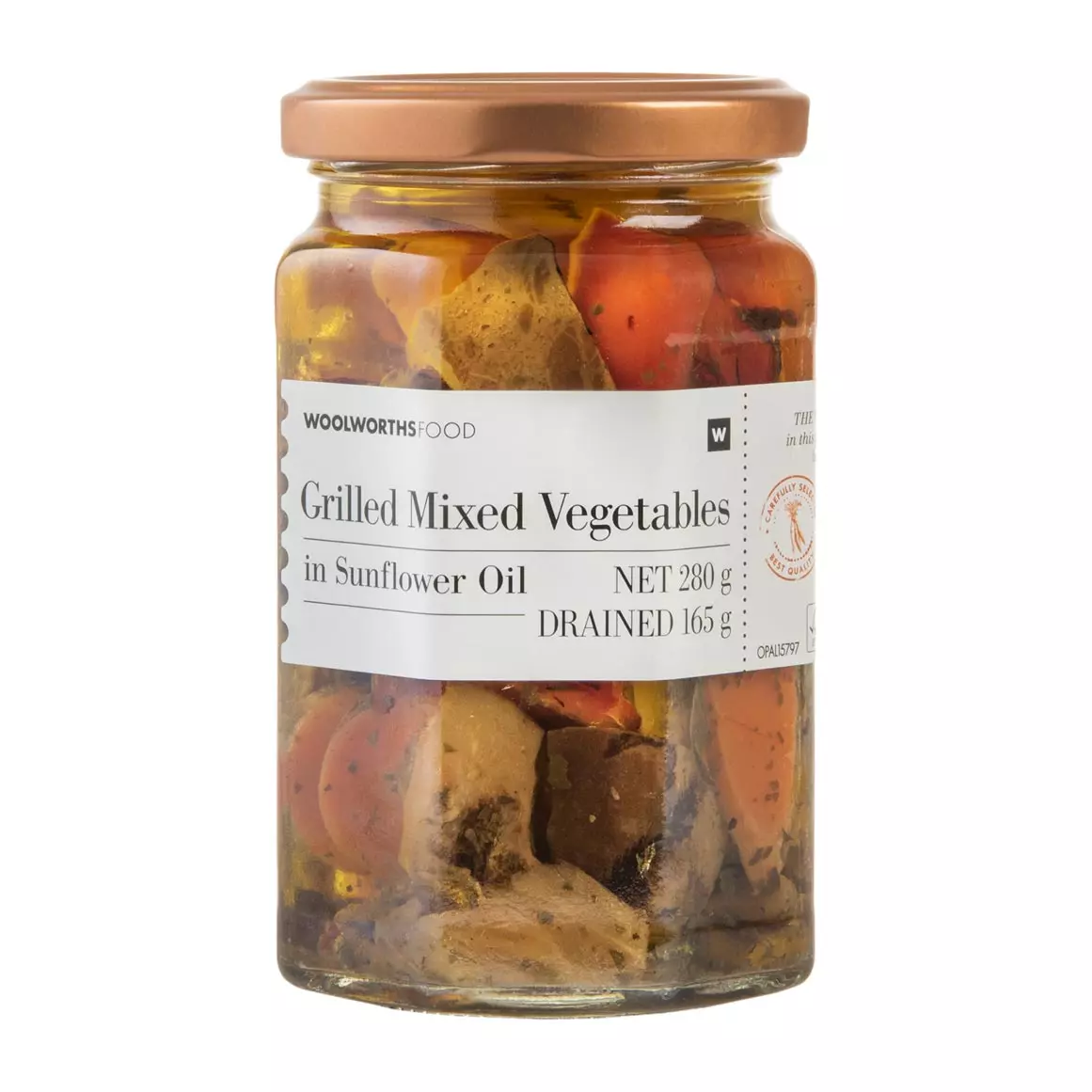 Grilled Mixed Vegetables in Sunflower Oil 280g Grilled Mixed Vegetables in Sunflower Oil 280g