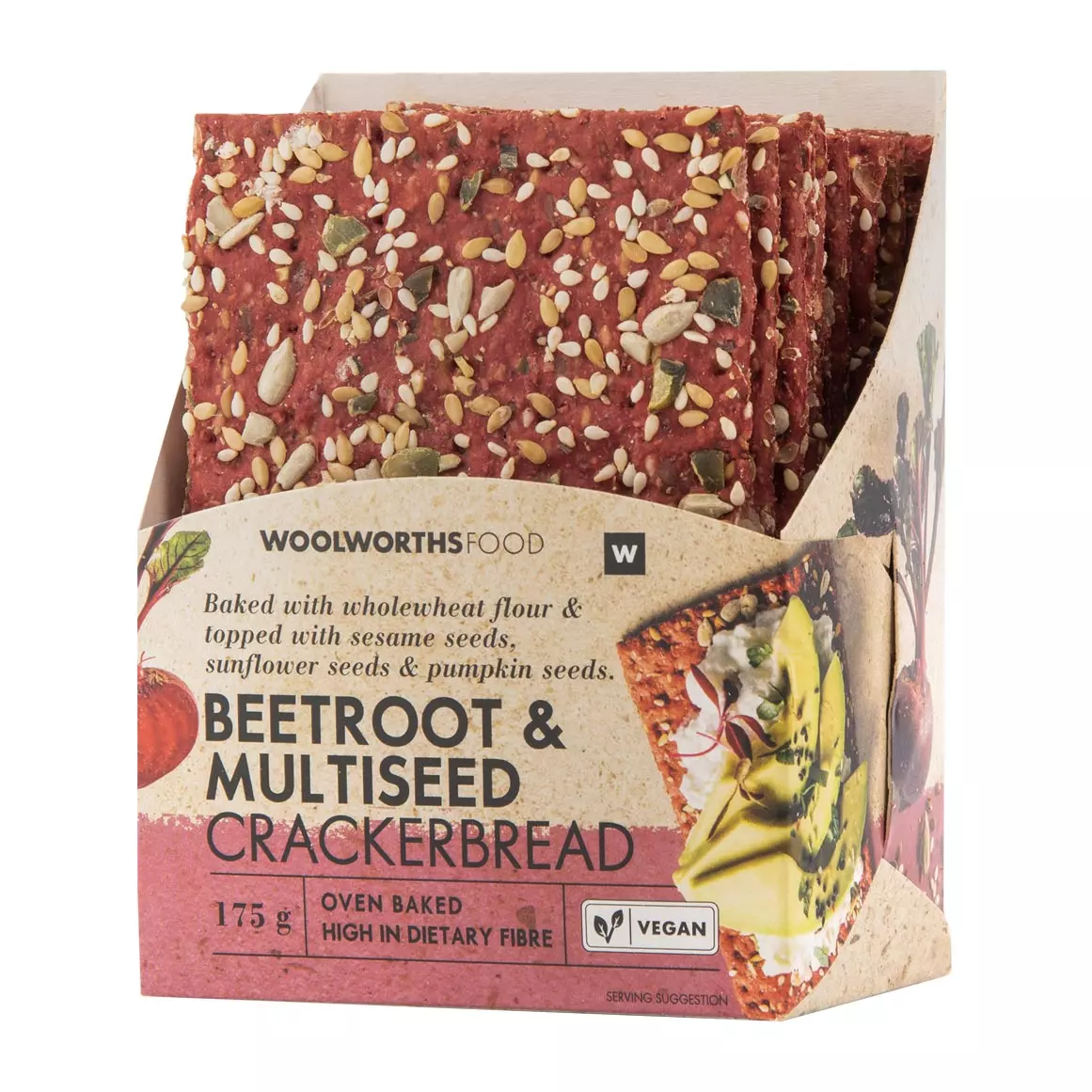 Beetroot and Multiseed Crackerbread 175g Beetroot and Multiseed Crackerbread 175g