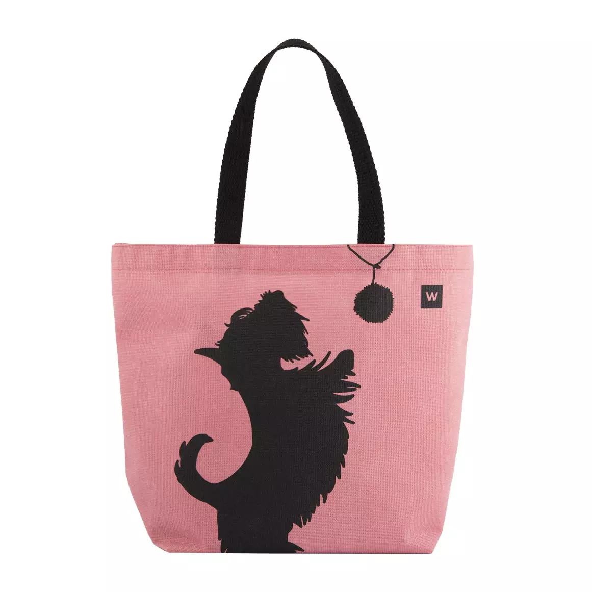 Dog Playing With Pom Pom Shopper Bag Dog Playing With Pom Pom Shopper Bag
