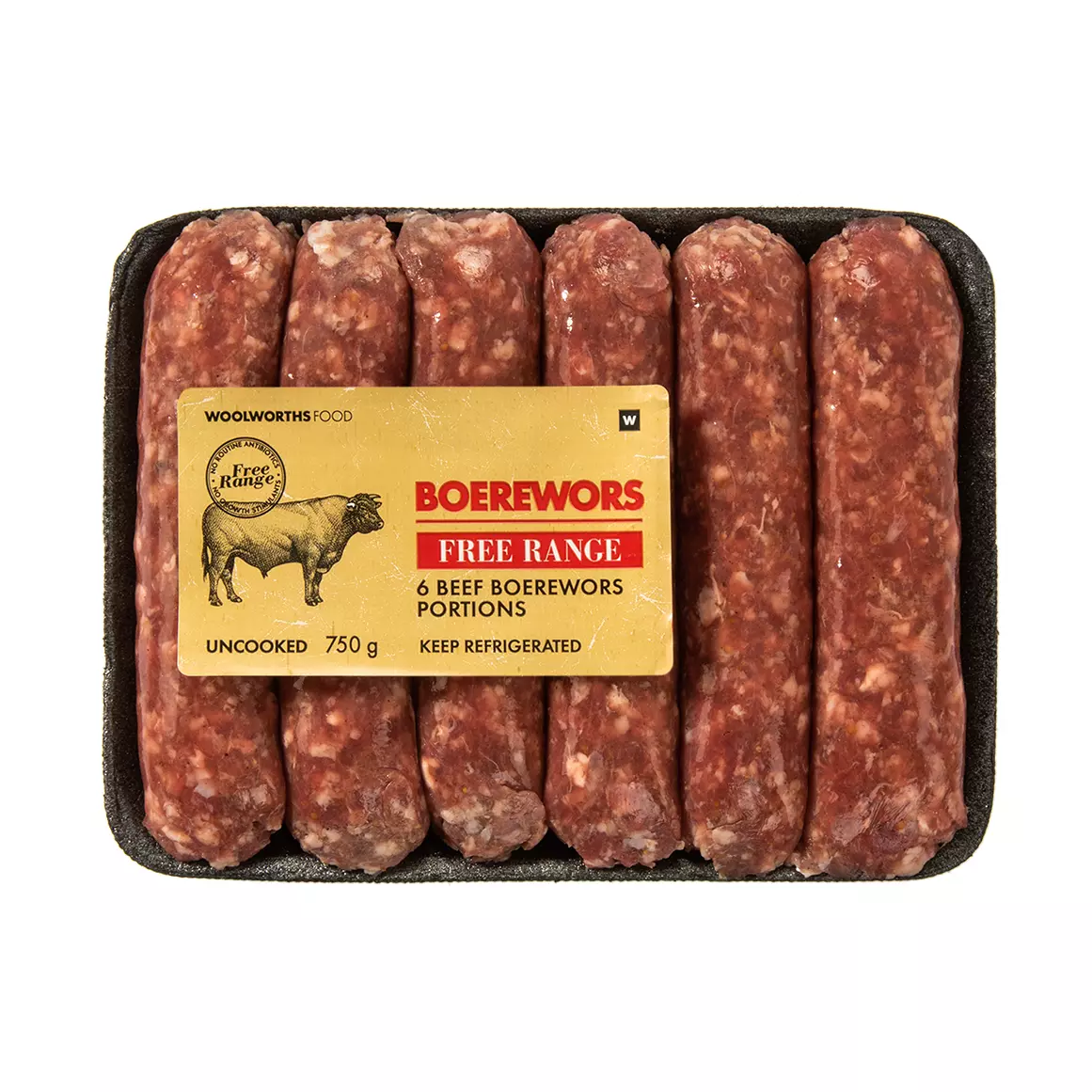Free Range Beef Boerewors Portions 750g Free Range Beef Boerewors Portions 750g