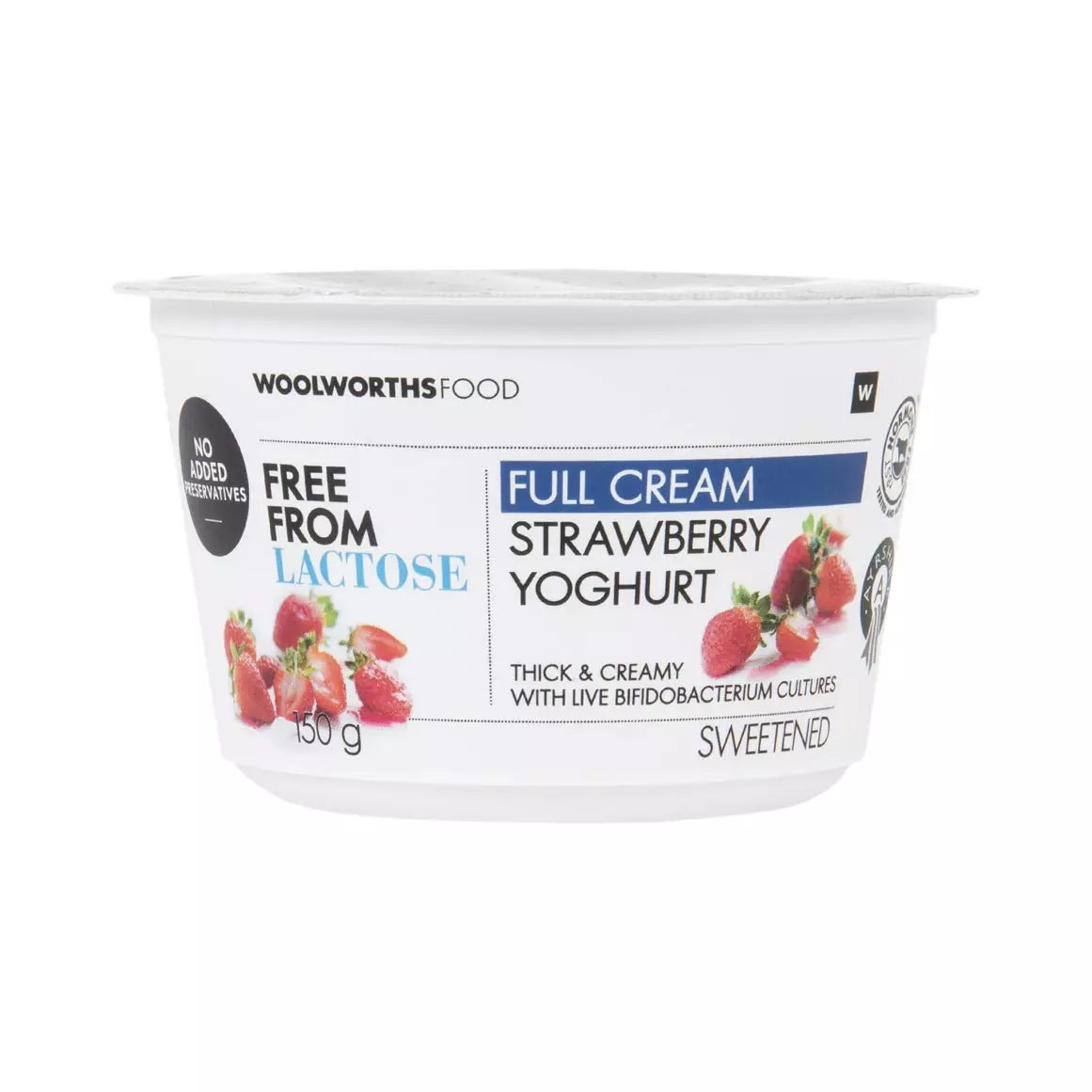 Lactose Free Full Cream Ayrshire Strawberry Yoghurt 150g Lactose Free Full Cream Ayrshire Strawberry Yoghurt 150g