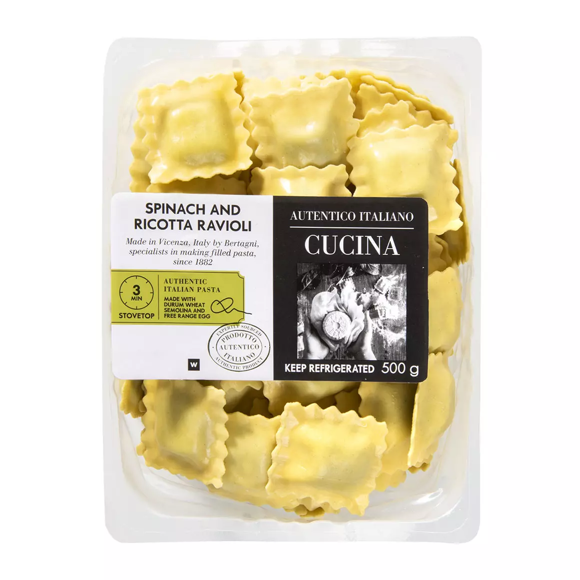 Spinach & Ricotta Ravioli 500g Spinach & Ricotta Ravioli 500g
