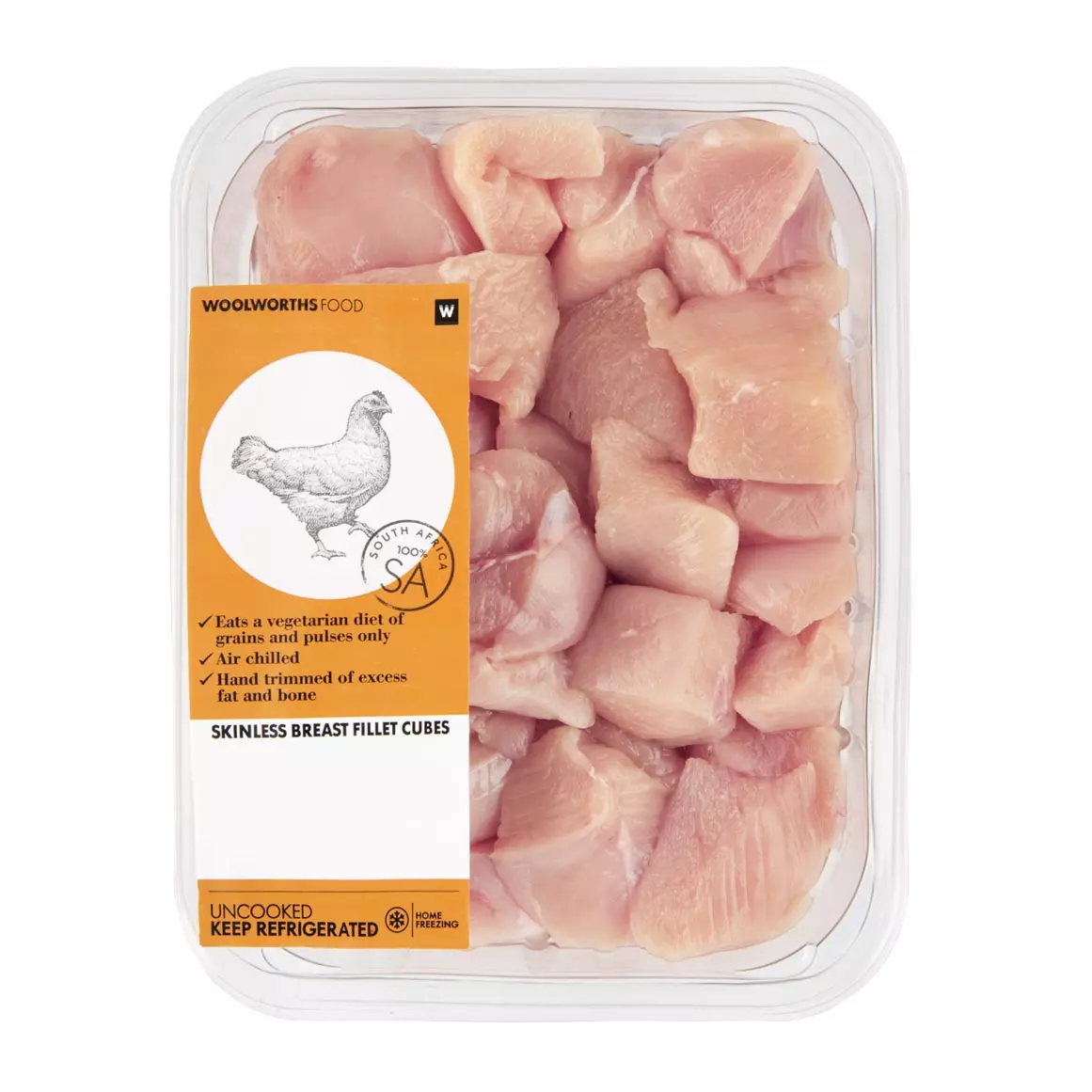 Skinless Breast Fillet Cubes 500g Skinless Breast Fillet Cubes 500g