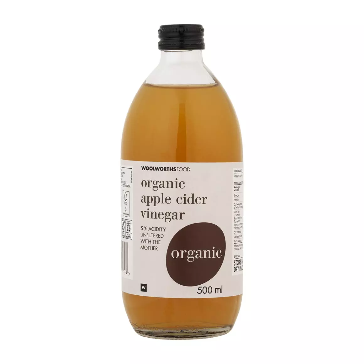 Organic Apple Cider Vinegar 500ml Organic Apple Cider Vinegar 500ml