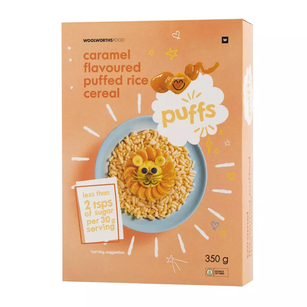 Caramel Flavoured Puffed Rice Cereal 350g Caramel Flavoured Puffed Rice Cereal 350g