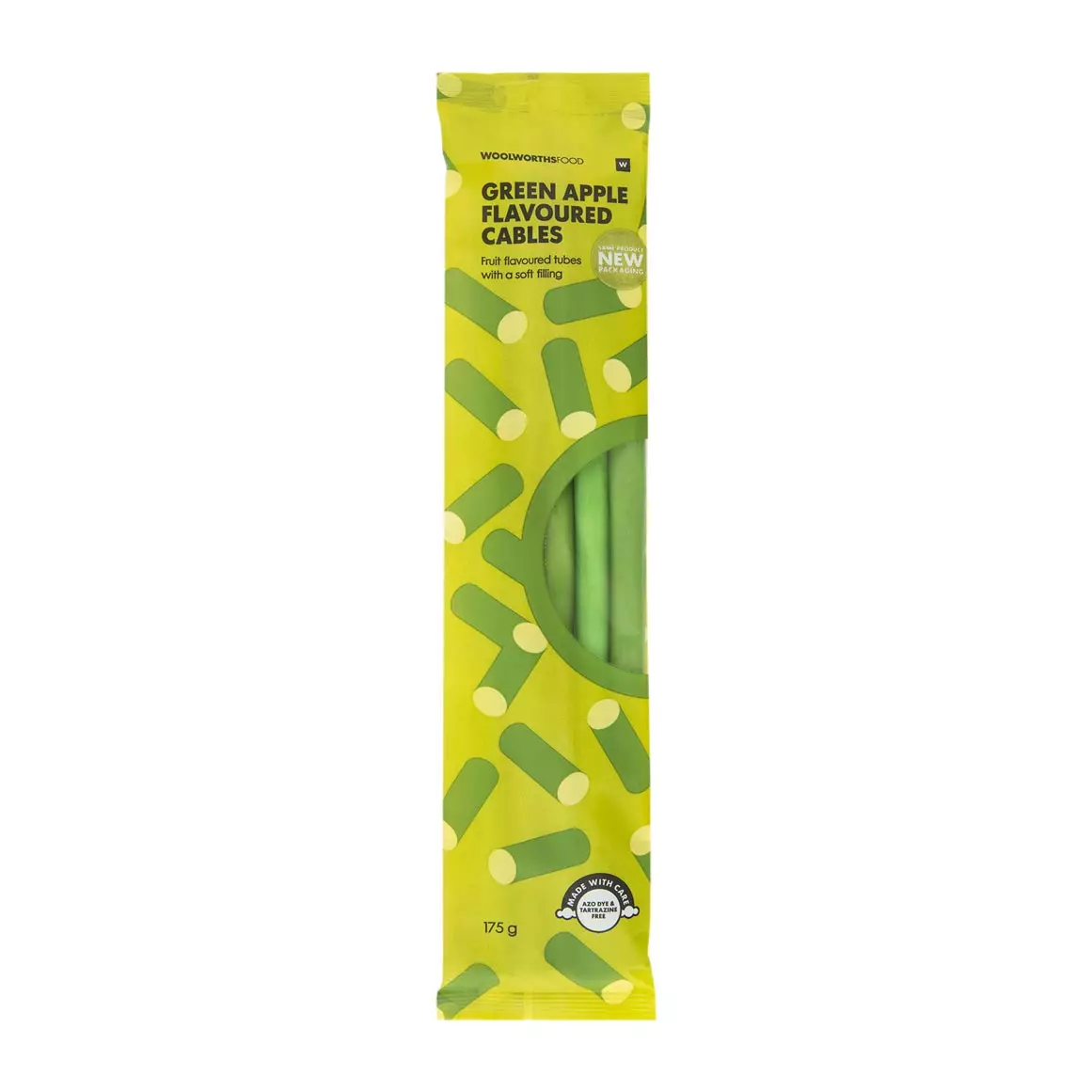 Green Apple Flavoured Liquorice Cables 175g Green Apple Flavoured Liquorice Cables 175g