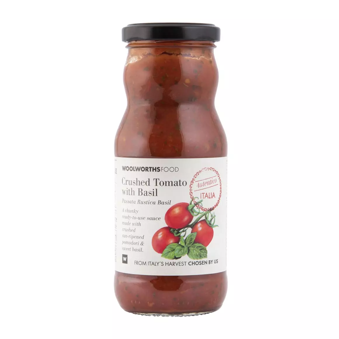 Passata Rustica Basil or Crushed Tomato with Basil 340ml Passata Rustica Basil or Crushed Tomato with Basil 340ml