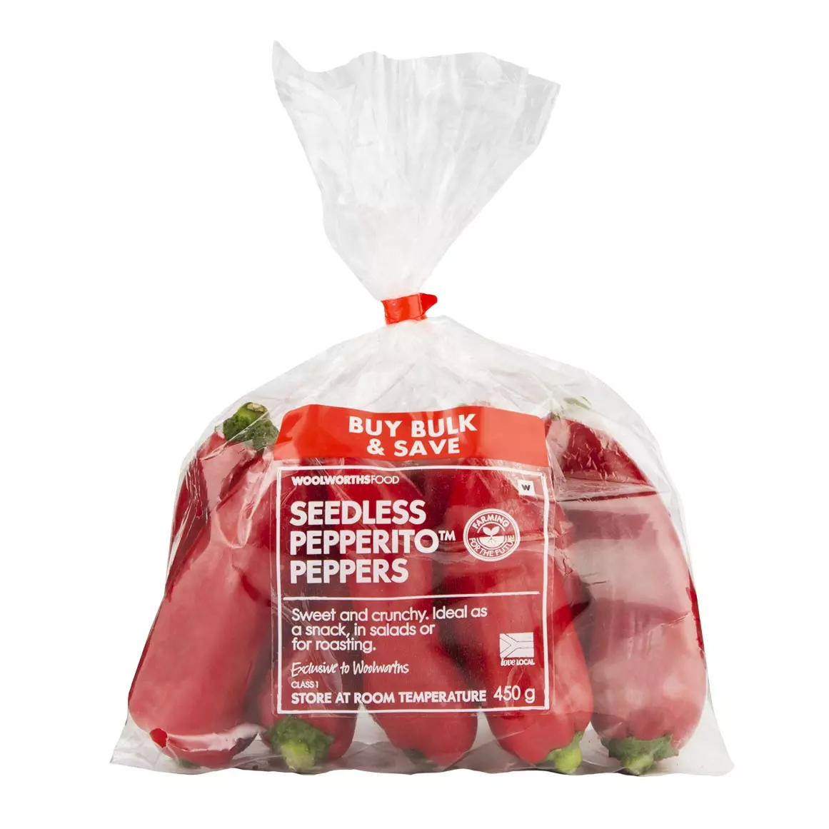 Seedless Pepperito Peppers 450g